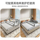 Yougeyi baby and child separate bed artifact bed anti-pressure partition baffle baby anti-falling bed mid-bed fence middle bed guardrail light gray 2 meters one-piece installation between beds, single-sided installation