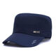 Shantou Lincun Men's Hat 2024 New Summer Flat Top Baseball Fishing Versatile Duck Tongue Mid-Spring Sun Protection Shade Leisure Outdoor Navy Blue Adjustable