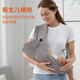 Jingmengyuan baby strap front-heeling baby dual-purpose turban for the newborn baby lightweight and easy to carry baby with a baby. Dark gray (anti-bite towel 2) (upgrade to hug horizontally