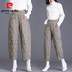 Pierre Cardin Down I Cotton I Pants Women's Outer Wear 2026 New Winter Fashion Women's Velvet Thickened Eight-Point Pants Mom's Warm Cotton Brown Authentic Counter Quality 2XL Recommended 135-145 Jin Jin equals 0.5 kg