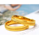 Giventy GEFIODEY gold ring 18k package gold frosted ring transit time and space gold ring men and women wide ring for women frosted ring 0.2g