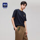 HLA Heilan House [brand exclusive] short-sleeved T-shirt for men, tiger and tiger are in the wind, dragon and tiger are leaping, cool short-sleeved men's summer