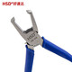 Hosudda (HSD) Taiwan imported 45-degree plastic water port pliers 90-degree right-angle cutter pliers oblique nose pliers top cutting pliers electronic pliers flat pliers HS-756 water port pliers 6 inches