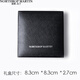 North Martin high-end simple tie clip men's business black geometric texture shirt clip groom wedding gift gift box