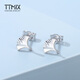 TTMIX women's platinum earrings pt950 personalized small platinum earrings with ginkgo leaf design 1.3-1.5g