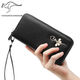 True Australian Kangaroo True Australian Kangaroo Women's Wallet Long Zipper Women's Handbag Genuine Leather Clutch 2023 New Wallet Black