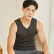 Langsha Seamless Warm Vest Men's Autumn and Winter Inner Wear Youth Invisible V-Neck Tight Bottoming Single Piece Sleeveless Men