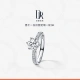 DR Proposal Diamond Ring Classic Six-Claw Diamond Ring Wedding Ring FOREVER Series Simple Luxury Style Customization Please consult True Love Ambassador [Proposal Basic Style] 18 points H color SI1 white 18K gold