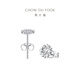 Chow Tai Fook Snowflake Platinum/PT950 Platinum Stud Earrings PT161882