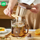 Manchaojia LINE FRIENDS Brown Bear glass cold kettle heat-resistant teapot gift set household water cup cold kettle heat-resistant and cold-resistant Brown Bear small cup-100ML
