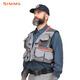 SIMMS23 New Fly Luya Vest Stream Multifunctional Men's and Women's Vest Waterproof Fishing Fishing Vest Carbon Gray Steel S
