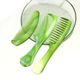 
He Tong Beef tendon comb Thickened beef tendon comb jade color folding comb plastic is easy to use and not broken SN3519 Beef tendon [tight teeth]