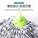 3M Scotch cotton thread mop, round head traditional absorbent mop, cotton thread-proof mop, 2 mop heads in total, 1 set