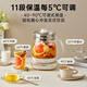 Bear Health Pot Large Capacity Intelligent Tea Maker Flower Teapot Home Office Insulation Multifunctional Teapot Kettle 304L Stainless Steel Filter Model 1.8L C18Z5