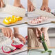 Baige, komplette Set ergänzender Lebensmittelwerkzeuge, Babyküchenmesser, Schneidebrett, Haushaltshackbrett, Obstmesser, Schere, Babynahrungsinstrument, 6-teiliger Satz ergänzender Lebensmittelwerkzeuge + doppelseitiges Schneidebrett + Spatel 4 Teile 4 Teile