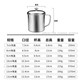 Dimax 304 stainless steel water cup, tea cup, children's kindergarten mouth cup with handle, mouthwash cup, drinking water milk cup, office cup, 9cm (with lid)