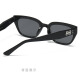 
Lekali sunglasses, sunglasses, men and women, internet celebrity retro street shot, hot girl glasses, slim round face, seaside personality, small frame photography, sunglasses [black gray film] + black box