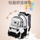 
Youth is the best time to reduce burden and protect the spine schoolbag for women with super large capacity junior high school schoolbag for five and sixth grade schoolbag for primary school students with high appearance 9905 black three-piece set