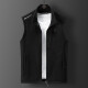 JP Fleece Weste Stand Halsband warme Herren Weste Casual Fleece Jacke 9277 Gray L.