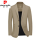 Pier Cardin Casual Suit Men 2025 Nouveau costume pour hommes Single d'âge moyen printemps et manteau d'automne Slim Dad Top 大类 ZJ9889 190 / 3XL