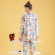 Fenton Couple Pajamas Pure Cotton Brown Bear IP Spring and Autumn Lapel Long Sleeve Home Clothes Set Women Q9FJ25790652