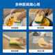 LYNN natural wood pulp cotton scouring pad 4 pieces double-sided double-effect dish towel degreasing sponge