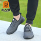 
Laorentou (laorentou) mesh shoes men 2025 spring and summer new breathable flying mesh shoes sports running shoes thick sole old Beijing cloth shoes men 15619 gray four-season model 43