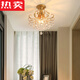 German imported quality cross-border American small chandeliers balcony corridor corridor entrance cloakroom lamp hall light foyer lamp single head 9885 small chandeliers * 3 lamp heads 7W warm light