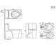 Kohler Toilette Haushalt Toilette K1381TS0 über 'fünfstufige spiralgeschwindige Windgrün-Energie' einteilige Toilette K1381TS0 Gewöhnliche langsame Abdeckung 305 mm
