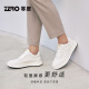 零度Zero【杨烁联名同款】轻量零感厚底西装小白鞋2025新款休闲板鞋男 S33536白色 41