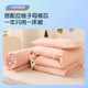BlueBlue Type A washed cotton kindergarten quilt three-piece set pure cotton spring and autumn towel embroidery for children entering kindergarten with nap core set Washed cotton towel embroidery Cute Carrot Rabbit-HL (Type A pure cotton) three-piece set (excluding core)