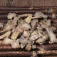 Panax Notoginseng rebanadas 30 cabezas Yunnan Wenshantian Siete rebanadas auténticas sin cortes Silvaciones delgadas delgadas de té Brewed Panax Notoginseng Slices 30 cabezas 500G
