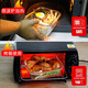 
Creation heat-resistant glass fresh-keeping box, microwave oven special lunch box office worker student brings rice sealed bowl partition lunch box Xinghailan three-dimension 1050+ round 480+ tableware