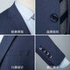 Pier Cardin Light Luxury Traje formal de traje de tres piezas de tres piezas Traje informal de negocios Spring and Summer Groom Vestido de boda Knited Navy (traje + pantalones + chaleco + camisa blanca) 3xl (165-180Jin [Jin equivale a 0.5 kg])