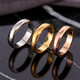 DL 1998 Fat Donglai same style 18K gold ring plain ring simple and fashionable wide version smooth 4mm men's and women's ring titanium steel 18k gold rose gold non-fading size 5 (US size)