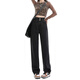 
Cotton-made velvet thickened slimming retro high waist straight jeans for women in autumn and winter new wide-leg casual pants for women versatile retro blue [684-1 velvet high quality 37.5] S 85-95Jin [Jin equals 0.5 kg]