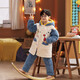 YouGang Children's Pyjamas Jungen im Herbst und Winter verdickte Koralle Samt dreischichtige Baumwolljacke Flanell Baby Home Kleidung LDR9922 Baumwoll Pikachu 120 cm (12 Größen empfohlene Höhe 115-125)