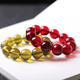 Zhimo natural 7A grade burgundy blood amber bracelet amber beeswax blood blue amber bracelet for men and women blood amber bracelet 16mm + certificate
