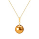 Xuecong Korean fashion popular 14k gold pendant, exquisite temperament and versatile gold pearl pendant neck chain clavicle pendant pendant (without chain)