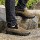 Printemps et automne extérieur alpinisme Sports pour hommes et chaussures décontractées semelle douce de l'âge moyen non lacets couverts de pied couvert chaussures de voyage chaussures de voyage 1503 marron 40
