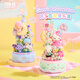 Moonlight Society Sanrio Building Blocks Music Box HelloKitty Flower Music Box Toys Trendy Ornaments Birthday Gifts for Women