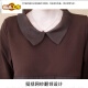 
First-diameter long-sleeved T-shirt spring and autumn Korean style loose age-reducing casual large-size women's belly-covering and slimming fashionable base shirt top Coffee color [9767 plus velvet] 4XL [145-160Jin [Jin equals 0.5 kg]]