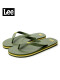 Lee slippers men's 2024 summer new flip-flops men's non-slip outdoor leisure versatile beach sandals breathable flip-flops olive green 42