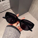 NOUVEAUX CATS HEURS HEURS HEET BLACK FIGNES DE PANDA SASHA Sasha Lunettes de soleil rétro européennes et américaines pour femmes verres anti-ultraviolets ultraviolets