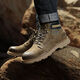Carter Cat Men's Boots Красивые мужские повседневные материалы Martin Boots Mid Top Американские модные ретро-ботинки Классические классические Khaki-C20299 Кожаная обувь размер 41
