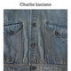 Charlie Luciano水洗做旧烫钻连帽牛仔衬衫秋季新款3899情侣男女同款CL外套 蓝白 XS