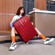 Diplomat Diplomat Suitcase Fashion Suitcase Men Boarding Case Student Mot de passe Étudiant Box Case Femme TC-692 Série rouge Zipper 28 pouces - Convient à longue distance [Besoin de vérifier]