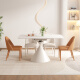 Pashaman (Pashaman) Mesa de comedor de la losa de roca y la combinación de silla Modern de apartamento pequeño estilo crema para el hogar 1.5m Mesa de comedor + 6 sillas 1805Y