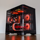 Wanjia Tianmu MINI black MINI curved glass sea view room computer case desktop MATX motherboard 240 water cooling