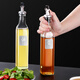 Baijie glass oil pot oil bottle 500ml*4 pouring oil pot without oil seasoning bottle soy sauce bottle vinegar pot seasoning bottle seasoning jar